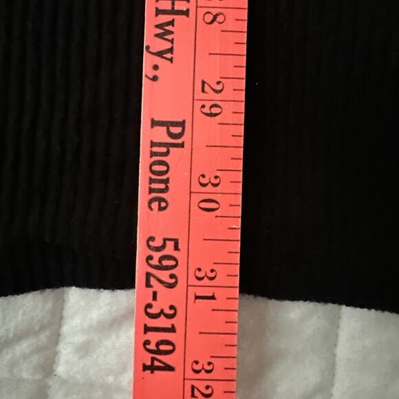 REFORMATION Sweater Dress Womens Medium Black Long Sleeve Shift Ribbed Knit - Picture 12 of 12